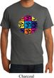Mens Yoga Shirt Pop Art Om Organic Tee T-Shirt