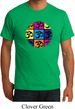 Mens Yoga Shirt Pop Art Om Organic Tee T-Shirt