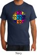 Mens Yoga Shirt Pop Art Om Organic Tee T-Shirt