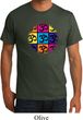 Mens Yoga Shirt Pop Art Om Organic Tee T-Shirt