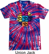 Mens Yoga Shirt Pop Art Om Patriotic Tie Dye Tee T-shirt