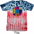 Mens Yoga Shirt Pop Art Om Patriotic Tie Dye Tee T-shirt