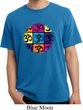Mens Yoga Shirt Pop Art Om Pigment Dyed Tee T-Shirt