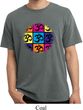 Mens Yoga Shirt Pop Art Om Pigment Dyed Tee T-Shirt