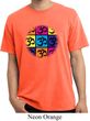 Mens Yoga Shirt Pop Art Om Pigment Dyed Tee T-Shirt