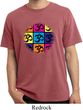 Mens Yoga Shirt Pop Art Om Pigment Dyed Tee T-Shirt