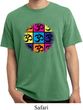 Mens Yoga Shirt Pop Art Om Pigment Dyed Tee T-Shirt