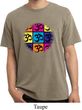Mens Yoga Shirt Pop Art Om Pigment Dyed Tee T-Shirt