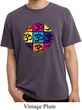 Mens Yoga Shirt Pop Art Om Pigment Dyed Tee T-Shirt
