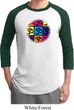 Mens Yoga Shirt Pop Art Om Raglan Tee T-Shirt