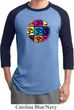 Mens Yoga Shirt Pop Art Om Raglan Tee T-Shirt