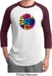 Mens Yoga Shirt Pop Art Om Raglan Tee T-Shirt