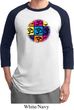 Mens Yoga Shirt Pop Art Om Raglan Tee T-Shirt