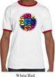 Mens Yoga Shirt Pop Art Om Ringer Tee T-Shirt