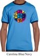 Mens Yoga Shirt Pop Art Om Ringer Tee T-Shirt