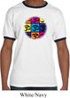 Mens Yoga Shirt Pop Art Om Ringer Tee T-Shirt