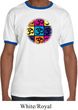 Mens Yoga Shirt Pop Art Om Ringer Tee T-Shirt