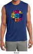 Mens Yoga Shirt Pop Art Om Sleeveless Moisture Wicking Tee