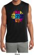 Mens Yoga Shirt Pop Art Om Sleeveless Moisture Wicking Tee
