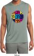 Mens Yoga Shirt Pop Art Om Sleeveless Moisture Wicking Tee