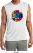 Mens Yoga Shirt Pop Art Om Sleeveless Moisture Wicking Tee