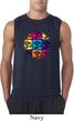 Mens Yoga Shirt Pop Art Om Sleeveless Tee T-Shirt