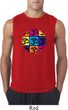 Mens Yoga Shirt Pop Art Om Sleeveless Tee T-Shirt