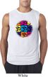 Mens Yoga Shirt Pop Art Om Sleeveless Tee T-Shirt