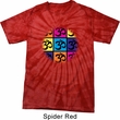 Mens Yoga Shirt Pop Art Om Spider Tie Dye Tee T-shirt