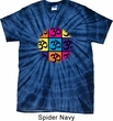 Mens Yoga Shirt Pop Art Om Spider Tie Dye Tee T-shirt