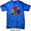 Mens Yoga Shirt Pop Art Om Spider Tie Dye Tee T-shirt
