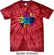 Mens Yoga Shirt Pop Art Om Spider Tie Dye Tee T-shirt