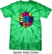 Mens Yoga Shirt Pop Art Om Spider Tie Dye Tee T-shirt