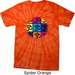 Mens Yoga Shirt Pop Art Om Spider Tie Dye Tee T-shirt