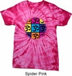 Mens Yoga Shirt Pop Art Om Spider Tie Dye Tee T-shirt