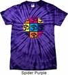 Mens Yoga Shirt Pop Art Om Spider Tie Dye Tee T-shirt
