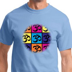 Mens Yoga Shirt Pop Art Om Tee T-Shirt Mens Yoga Shirt Pop Art Om Tee T-Shirt