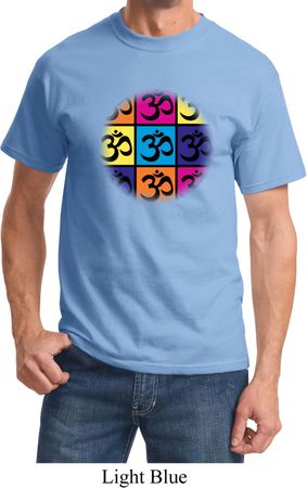 Mens Yoga Shirt Pop Art Om Tee T-Shirt
