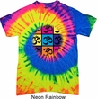 Mens Yoga Shirt Pop Art Om Tie Dye Tee T-shirt
