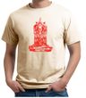 Mens Yoga Shirt Red Tara Organic Tee T-Shirt