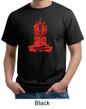 Mens Yoga Shirt Red Tara Organic Tee T-Shirt