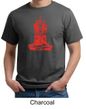 Mens Yoga Shirt Red Tara Organic Tee T-Shirt