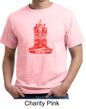 Mens Yoga Shirt Red Tara Organic Tee T-Shirt