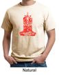 Mens Yoga Shirt Red Tara Organic Tee T-Shirt