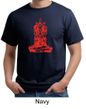 Mens Yoga Shirt Red Tara Organic Tee T-Shirt