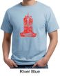 Mens Yoga Shirt Red Tara Organic Tee T-Shirt