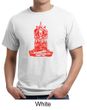 Mens Yoga Shirt Red Tara Organic Tee T-Shirt