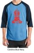 Mens Yoga Shirt Red Tara Raglan Tee T-Shirt