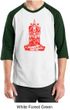 Mens Yoga Shirt Red Tara Raglan Tee T-Shirt