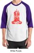 Mens Yoga Shirt Red Tara Raglan Tee T-Shirt
